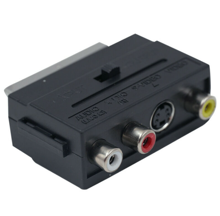 Перехідник Extradigital SCART Male to RCA Female Black (KBV1730) 1