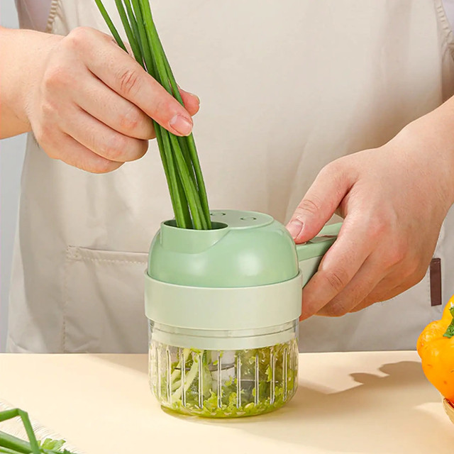 Ручний електричний подрібнювач для овочів 4 в 1 Food Chopper Catling (RD-2000) 4