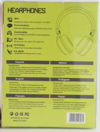 Дротові навушники 3.5 мм з мікрофоном MS-TV1A 5