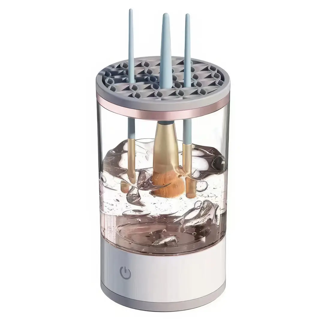 Портативний автоматичний очищувач пензлів для макіяжу Makeup Brush Cleaner USB Білий 2