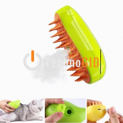 Масажна щітка з USB для вичісування вовни у тварин Pet Brush 