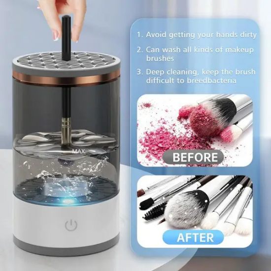 Автоматична щітка для чищення + Підставка для сушіння Electronic MakeUp Brush Cleaner / ART-5068 Автоматична щітка для чищення + Підставка для сушіння Electronic MakeUp Brush Cleaner / ART-5068