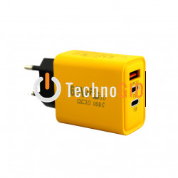 Адаптер USB та 2 TYPE C 65W (250)