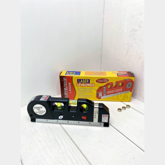 Лазерный Уровень Laser Level Pro 3 Со Встроенной Рулеткой Лазерный Уровень Laser Level Pro 3 Со Встроенной Рулеткой