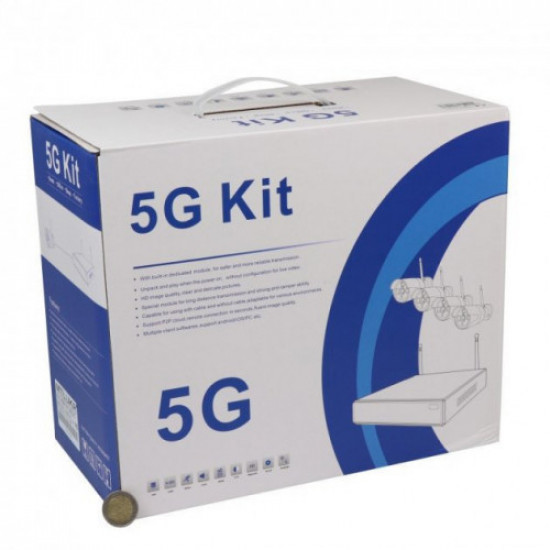 Набор камер видеонаблюдения 5G KIT WiFi 4CH Набор камер видеонаблюдения 5G KIT WiFi 4CH