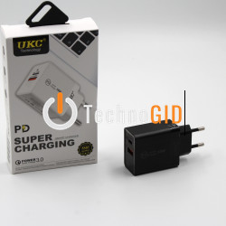 Адаптер Fast Charge 220v 18w PD 889 USB+type C (250)