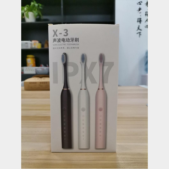 Електрична зубна щітка SONIC TOOTHBRUSH X-3, 6 режимів 4 насадки, звукова зубна щітка Електрична зубна щітка SONIC TOOTHBRUSH X-3, 6 режимів 4 насадки, звукова зубна щітка