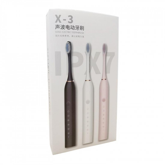 Електрична зубна щітка SONIC TOOTHBRUSH X-3, 6 режимів 4 насадки, звукова зубна щітка Електрична зубна щітка SONIC TOOTHBRUSH X-3, 6 режимів 4 насадки, звукова зубна щітка
