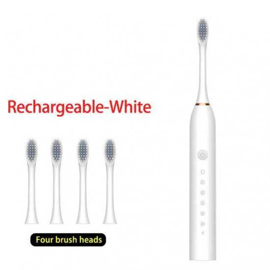 Електрична зубна щітка SONIC TOOTHBRUSH X-3, 6 режимів 4 насадки, звукова зубна щітка Електрична зубна щітка SONIC TOOTHBRUSH X-3, 6 режимів 4 насадки, звукова зубна щітка