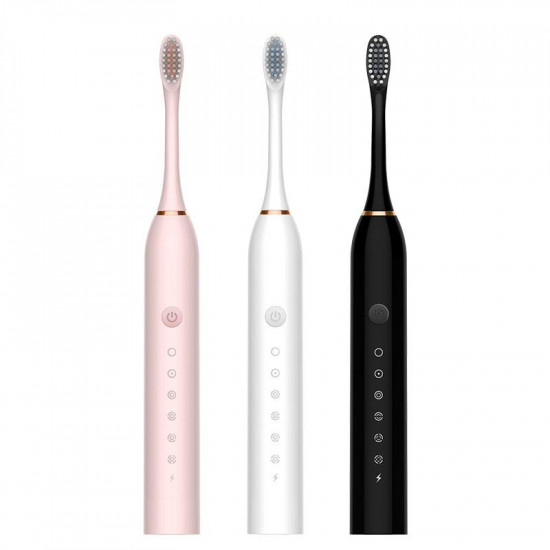 Електрична зубна щітка SONIC TOOTHBRUSH X-3, 6 режимів 4 насадки, звукова зубна щітка Електрична зубна щітка SONIC TOOTHBRUSH X-3, 6 режимів 4 насадки, звукова зубна щітка