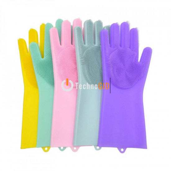 Рукавички для миття посуду Gloves for washing dishes (W-49) 