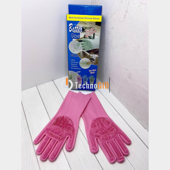 Рукавички для миття посуду Gloves for washing dishes (W-49) 