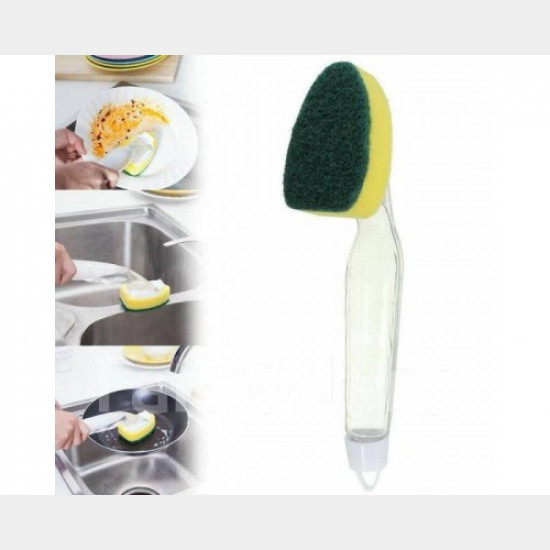 Губка для миття посуду Dish Wand з дозатором