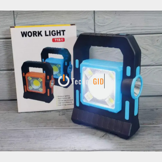 Кемпінговий переносний ліхтар Work Light T18-1 акумуляторний USB BR00014