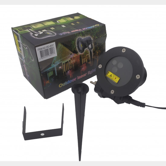 Лазерная установка уличная RD-8001 RGB (3 цвета) (12 рис.) XL-719RGB (30)