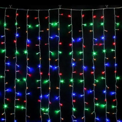 Гирлянда штора улица 300LED (RD095) 3m*2m Микс