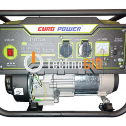 Генератор бензиновий Europower EP4900DX (3,8-4KVA) (Ручний пуск) (Бак-10л) (Ніжки)