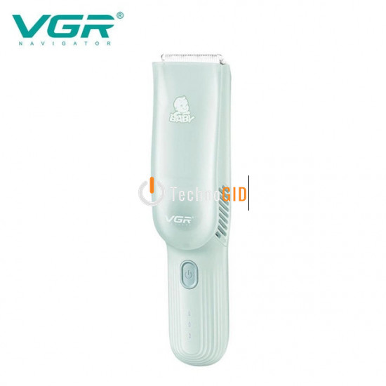 Дитяча вакуумна машинка для стрижки Baby Hair Trimmer VGR V155 (Зелений / блакитний ) 