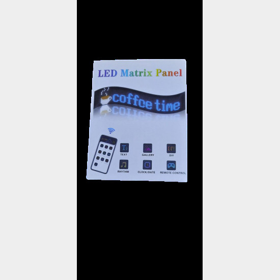 Гнучкий екран LED Matrix Panel APP wifi rgb 120mm*595mm (40)