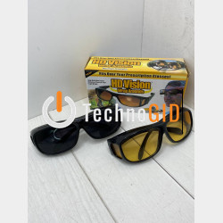 Антивідблиски окуляри HD vision Glasses 2 в1 набір з 2х очок (200)