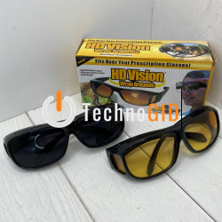 Антивідблиски окуляри HD vision Glasses 2 в1 набір з 2х очок (200)