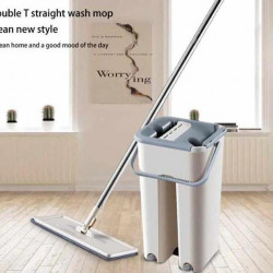 Швабра-ледарка Supretto Scratch Cleaning Mop зі складною ручкою та системою віджиму