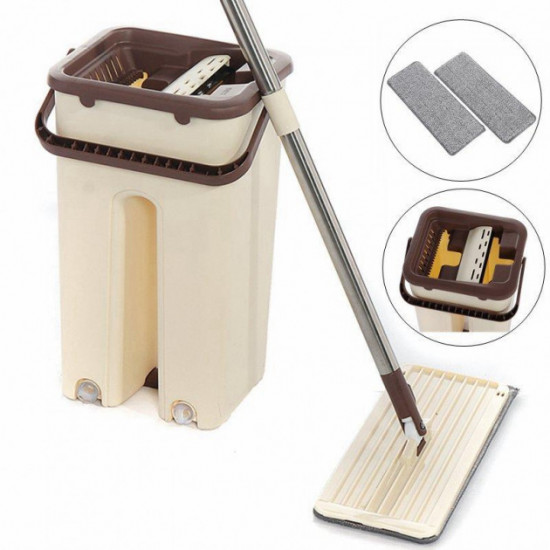 Швабра-ледарка Supretto Scratch Cleaning Mop зі складною ручкою та системою віджиму Швабра-ледарка Supretto Scratch Cleaning Mop зі складною ручкою та системою віджиму