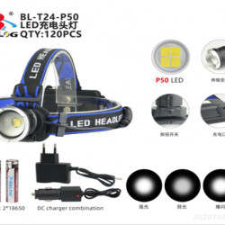 налобный фонарик X-BAIL BL T24 P50 220В и 12В с оптическим зумом