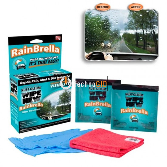 Засіб для захисту скла від дощу Rust-Oleum Wipe New RainBrella 