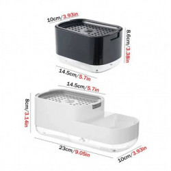 Мисний кухонний диспенсер для посуду з тримачем губки Soap Dispenser Q-4 (60)