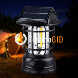 Лампа підвісна для кемпінгу SOLAR LIGHT JH-900 (з сонячною панеллю) (KP-23) 