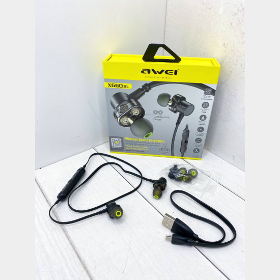 Навушники вакуумні з мікрофоном MDR X660 + BT AWEI Навушники вакуумні з мікрофоном MDR X660 + BT AWEI