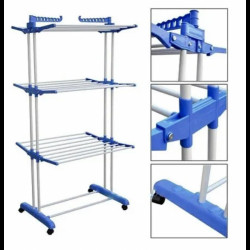 Многоярусная сушилка для белья Garment Rack (+Колеса) / TM0035