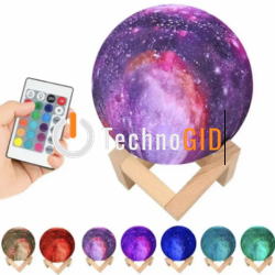 Світильник 3D Moon Lamp Космос 15 см із пультом | 16 кольорів 