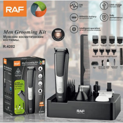 Аккумуляторная стрижная машинка (насадки+расчёска) RAF R4202