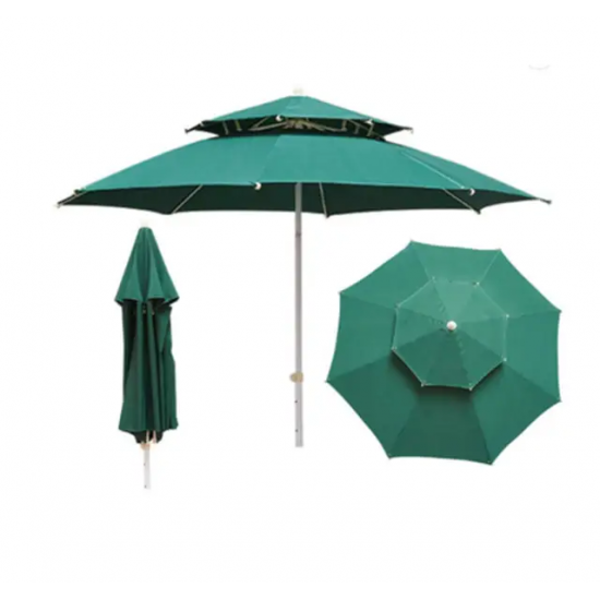 Парасолька 3 м подвійний клапан Зелений Hyg1837-1green 