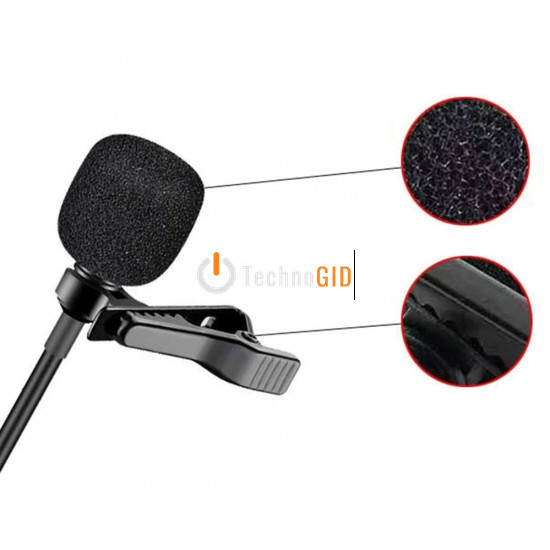 Мікрофон петличка для смартфона Lavalier Micro Phone JH-043-A 3.5 AUX