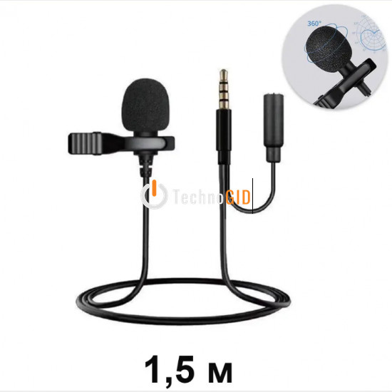 Мікрофон петличка для смартфона Lavalier Micro Phone JH-043-A 3.5 AUX