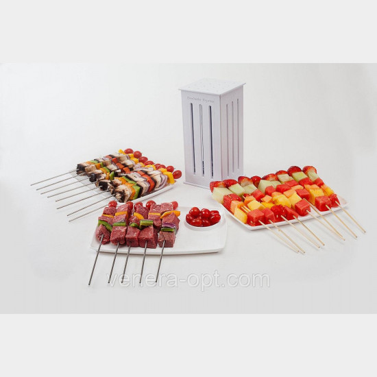 Пристрій для швидкого нанизування шашлику brochette express Пристрій для швидкого нанизування шашлику brochette express