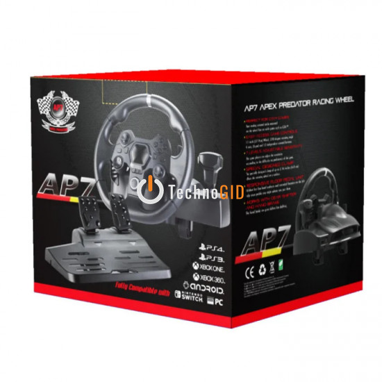 Кермо ігрове GAMING STREEING WHEEL AP7 