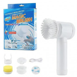Електрощітка для прибирання та миття посуду з насадками GTM Cleaner Kit 5in1 універсальний очисний н