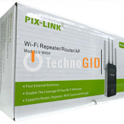 WiFi Репітер / роутер PIX-LINK Repeator LV WR09 (Чорний) 