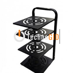 Стелаж для зберігання кухні Kitchen Storage Rack (чорний) / ART-5048 