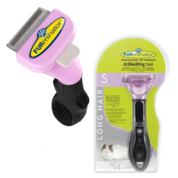 FURminator з кнопкою для котів з довгою шерстю - Розмір S (оригінал з голограмою)