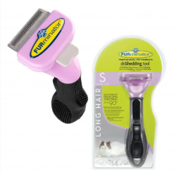 FURminator з кнопкою для котів з довгою шерстю - Розмір S (оригінал з голограмою)