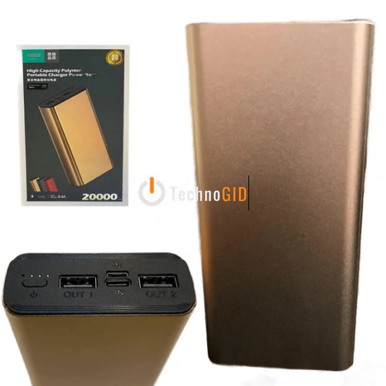 Power Bank 20000 mAh K-206  