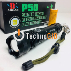 Ліхтар ручний P50 Super Light Rechargeable FlashLight 