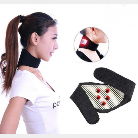 Турмалиновый шейный бандаж с магнитами SUNROZ Self Heating Neck Guard Band Турмалиновый шейный бандаж с магнитами SUNROZ Self Heating Neck Guard Band