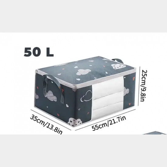 Чехол Для Вещей Постельного белья СИНИЙ 50L