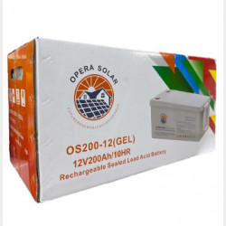 Гелевий акумулятор Opera Solar OS200-12 (6-FM-200 10HR GEL) 12В 200Ah (45кг) (1шт)